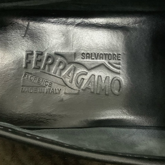 Salvatore Ferragamo Black Leather Loafers, Size 10 - Picture 9 of 10